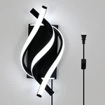 Daxgd Modern Led Plug Wall Sconce 21W Black Indoor Lights With And. Fixed Price $74.70.