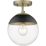 Golden Lighting Dixon 10.5 In. 1-LIGHT Aged Brass Semi-flush Mount. Fixed Price $49.99.