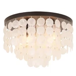 Alice House 17.7" Capiz Shell Ceiling Light, Antique Bronze Finish, 4 F.... Fixed Price $202.89.