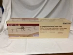 Portfolio Adjustable Track 6 Lights Brushed Steel Finish. Fixed Price $125.00.