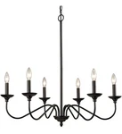 6-LIGHT Farmhouse Black Dining Room Chandeliers Wrought Iron Candle. Fixed Price $76.45.