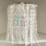 Ikea Rimfrost Glass Pendant Chandelier Lamp Shade 14412 Clear Silver 501.032.65. Fixed Price $30.59.
