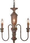 Rustic Charm Neoclassical Alina Chandelier 3-ARM. Fixed Price $1215.00.