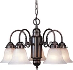 Volume Lighting V4325 Bronze Marti 5-LIGHT 23"W Chandelier. Fixed Price $108.00.