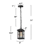 Lnc Bartholomew 10.5" 1-LIGHT Outdoor Hanging Lantern A04373. Fixed Price $99.99.
