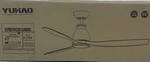 Yuhao 52 In. Integrated Led Indoor Light Brown Wooden Grain Modern Ceiling Fan. Fixed Price $119.96.