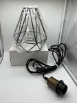 Claxy Farmhouse Polygon Wire Cage Pendant Light Hanging Kitchen Lamp T2021DU. Fixed Price $15.00.