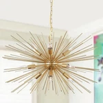 Modern Gold Sputnik Chandelier Vintage 9-LIGHTS Geometric Starburst Chandelie.... Fixed Price $119.99.