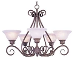 Maxim 2655MRAC Pacific 5-LIGHT Chandelier Fixture Single Tier Acorn. Fixed Price $89.50.
