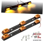 15" 3 Lights 9 Led Identification Bar - Clearance 2 Pcs Amber. Fixed Price $23.63.