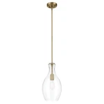 Everly Light PENDANT-17.75 Inches Tall And 9 Wide-natural Brass. Fixed Price $214.99.