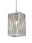 Z-lite 872CH-SMP Chrome Terra 1-LIGHT Pendant. Fixed Price $66.24.