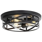 13 Inch Black Flush Mount Ceiling FIXTURES,3-LIGHT Modern Hallway Light.... Fixed Price $39.38.