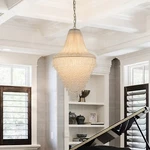 Aloadecor 5-LIGHT Modern Handcrafted Chandelier With Crystal Beads In Silver. Fixed Price $331.20.