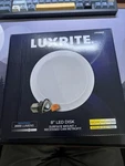 Luxrite 8 Inch Led Disk Lights 5CCT 2700K-5000K 2000LM J-box 4 Pack. Fixed Price $30.00.