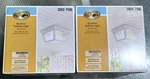 2 Pk Home Depot Exterior Flush Mount Light White Finish Translucent Glass Shade. Fixed Price $29.99.