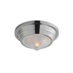 Polished Nickel One Light Flush Mount From The Hargreaves Collection. Fixed Price $118.00.