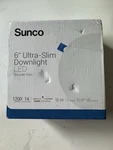 Sunco 6 Inch Slim Led Downlight With Junction Box 14 Watt 850 Lumen Dimmable. Fixed Price $14.99.