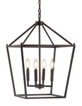 Jonathan 16" Oil Rubbed Bronze Lantern Pendant 4LIGHT Pagoda Style. Fixed Price $82.34.
