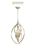 Golden Lighting Nicolette 14-5/8" Chandelier MODEL:2220-3P Wg New!. Fixed Price $174.90.