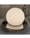 Ikea Simrishamn Table/wall Lamp Modern Chrome Plated Opal Glass W/E12 Bulb - New. Fixed Price $49.99.