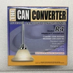 Recessed Light Conversion Kit - For 4" Cans Convert To Fixture. Fixed Price $18.00.