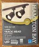 Hampton Bay Flared Bell Black Integrated Led Linear Track Step Head Light. Fixed Price $9.18.