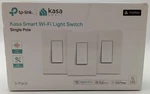 Kasa Smart Wi-fi Light Switch Single Pole Work With Alexa And Google Home 3 Pack. Fixed Price $63.75.