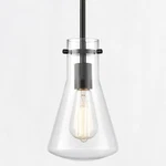 Farmhouse Black Pendant Lights Kitchen Island Clear Glass. Fixed Price $69.99.