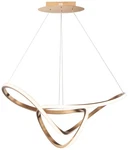ET2 Perpetual 32" Wide Brushed Champagne Led Pendant Light. Fixed Price $2258.00.