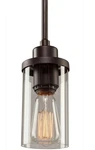 Artcraft Lighting, Natural Wood & Chrome AC10840LC Canyon Creek 1-LIGHT. Fixed Price $27.14.
