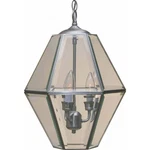 Clear Beveled Glass 3-LIGHT Brushed Nickel Chandelier, V5021-33. Fixed Price $99.99.