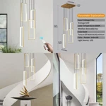 Fdpby Modern Kitchen Island Dimmable Pendant Fixture Gold 4-LIGHT,. Fixed Price $247.09.
