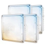 Led Canopy Lights 4PACK, 40/60/80/100W Selectable, 15000LM 5000K Square .... Fixed Price $275.28.