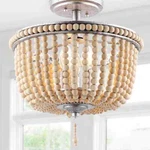 Jonathan Y Allie 14 In. 3-LIGHT Antique Silver Led Semi Flush Mount. Fixed Price $59.95.