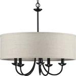 Progress Lighting P400193 Black 5-LIGHT 22"W Drum Chandelier. Fixed Price $289.99.