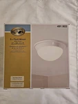 Nib Hampton Bay 9" Flush Mount Ceiling Light White Finish W/opal Glass Shade. Fixed Price $12.95.