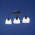 Golden Lighting Roxie Semi-flush, Bk/bk/clear 6958-3SFBLK-BLK-CLR. Fixed Price $24.50.