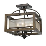 Cal Lighting FX-3536/1C Wood Mission 4 Flush Mount Ceiling Fixture AMJ508. Fixed Price $613.00.