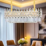 Large Deluxe Crystals Chandelier Grand Hanging Ceiling Light Fixtures 3 Colors. Fixed Price $109.99.