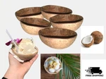 Natural Coconut Bowl Set Creative Shell Fruit Salad Kitchen. Fixed Price $9.99.