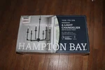 Hampton Bay Highgate 6-LIGHT Chandelier Without Glass Shade Matte Black. Fixed Price $64.44.