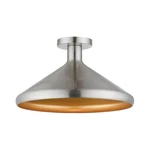 Livex Lighting 40950-91 Geneva Semi-flush Mount Brushed Nickel **new**. Fixed Price $93.75.