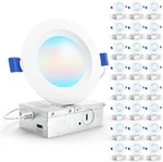 Sunco 24 Pack Inch Led Recessed Light, Ceiling Canless Lights, Baffle. Fixed Price $163.05.