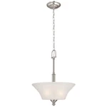 Commerical ELECTRIC3-LIGHT Brushed Nickel Pendant. Fixed Price $52.26.