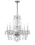 Polished Chrome Chandelier From The Traditional Crystal Collection. Fixed Price $414.00.
