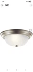Kichler Ceiling Space 13.25 In. 2-LIGHT Brushed Nickel Traditional Flush Mount. Fixed Price $10.41.