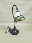 Underwriters Laboratories 18.5" Tall Stained Glass Tiffany Style Table Lamp. Fixed Price $67.99.