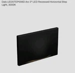 Light Dals Arc 3" Recessed Horizontal Black 3000K 3W LEDSTEP006D New. Fixed Price $37.95.