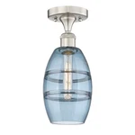 Innovations Vaz 1LT 6" Semi-flush, Satin Nickel/blue 616-1F-SN-G557-6BL. Fixed Price $259.60.